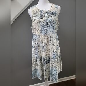 Princess Vera Wang Tiered Dress Size XL Lined Boho Flowy